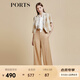 PORTS寶姿商場同款春夏新款女裝“Crop Top格紋短西裝”LD8J086PFD122 亞麻淺金混色 M (6)