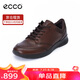 ECCO愛步男鞋鞋子男四季透氣真皮鞋復(fù)古運動鞋戶外歐文511734 42