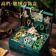 皇恩兒童手鏈早教益智串珠手工diy材料古風(fēng)首飾盒小女孩6生日禮物玩具 【三層高檔禮盒】500國風(fēng)串珠