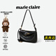 MARIE CLAIRE包包女包奢侈品2025新款高端女士斜挎單肩包信封包生日禮物送女友 黑色 現(xiàn)貨 夏季新款送labubu掛飾