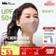 蕉下（beneunder）面膜防曬口罩騎行口罩女高顏值輕薄無(wú)痕防曬面罩護(hù)臉基尼烏杏棕