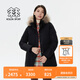 KOLON SPORT/可隆防水羽絨服 女子戶外運動保暖透濕Aurora極光鵝絨服 LKDJ4WTT84-BK 黑色 L