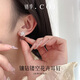 錯(cuò)季S925純銀鑲鉆鏤空花朵耳釘女簡(jiǎn)約精致氣質(zhì)低調(diào)上班族小眾耳飾
