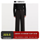 伯爵卓爾發(fā)熱抗皺定織直筒休閑褲男士2025秋裝新款寬松長褲子男 F531464 月夜黑 【直筒版】 XL