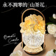 赟婭led山茶花小夜燈創(chuàng)意臺(tái)燈禮物生日女生閨蜜高級(jí)感擺件氛圍燈床頭 禮袋款-奶油黃