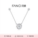 Fanci范琦三秒心動(dòng)項(xiàng)鏈女銀生日七夕情人節(jié)禮物送女友送閨蜜輕奢小眾 白色款