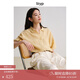 旅途原品ltyp 漢麻亞麻短款大落肩襯衫 秋季時尚休閑寬松襯衣女薄 甘草黃 L