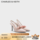 CHARLES&KEITH緞面蝴蝶結(jié)尖頭高跟涼鞋女CK1-60361556 Light Pink淺粉色 38