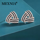 MEXNIA奢侈品飾品純銀耳釘女士小眾設計感耳環(huán)氣質(zhì)大氣520情人節禮物 (玫瑰金色)三角環(huán)繞耳釘
