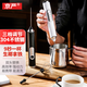 京嚴(yán)【德國(guó)品質(zhì)】咖啡打泡器電動(dòng)淡奶油手持無(wú)線奶泡機(jī)牛奶打發(fā)器家用 星耀黑【雙頭替換-304不銹鋼】三檔調(diào)節(jié)