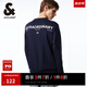 杰克·瓊斯（JACK&JONES）春季男裝衣服潮流字母純棉上衣運動衛(wèi)衣長袖打底衫多色衛(wèi)衣套頭衫 E38 深蘭色 S 170