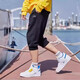 李寧（LI-NING）運動生活系列男子時尚休閑運動褲舒適簡約百搭休閑七分褲