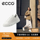 愛步（ECCO）女休閑 時(shí)尚百搭厚底板鞋 街頭720女鞋系列209763 白色 38 