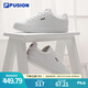 FILA FUSION斐樂男鞋低幫板鞋網(wǎng)球文化鞋百搭輕便女小白鞋休閑滑板鞋 集團(tuán)白-WT 40