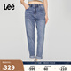 Lee25春夏新品411舒適小直腳五袋款中淺藍(lán)女牛仔褲 中淺藍(lán) 29 