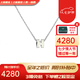 愛馬仕（HERMES）項鏈女Mini Pop H吊墜琺瑯項鏈女士 送女友老婆生七夕情人節(jié)禮物 白色琺瑯/銀色