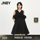 JNBY/江南布衣【云朵系列】春夏無袖連衣裙小黑裙氣質(zhì)淑女5N4G13750 001/本黑 M