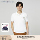 TOMMY HILFIGER【平紋針織】夏季男純棉商務(wù)休閑簽字體刺繡翻領(lǐng)短袖T恤POLOJ6833 白色YCI M （推薦：135-150斤）