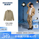 斯凱奇（Skechers）【成毅同款】2025新款男女款立領(lǐng)寬松梭織夾克舒適外套L325U020 榆木色/03EN L