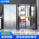 304不銹鋼清潔柜衛生保潔工具柜學(xué)校拖把收納柜陽(yáng)臺衛生間保潔柜 不銹鋼201四格清潔柜 加厚款（店長(cháng)推薦）