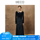 HECO【松竹青】新中式國(guó)風(fēng)漢服改良日常馬面裙古裝高腰半身長(zhǎng)裙女 黑色 S
