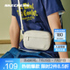 斯凱奇（Skechers）通用男女書(shū)包多功能相機(jī)包大容量休閑運(yùn)動(dòng)包百搭輕巧小包 淺沙黃色/01LU