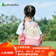 SHUKIKU兒童書包幼兒園背包防丟失輕便防潑水大容量雙肩包桃子果汁S+碼