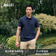 AIGLE艾高短袖襯衫春夏經(jīng)典款DFT速干吸濕排汗戶外休閑POLO衫男 帝國深藍 AW493 M(175/92A)