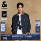 杰克·瓊斯（JACK&JONES）25年秋季男裝復(fù)古寬松撞色翻領(lǐng)潮流原色牛仔夾克外套男品牌外套 A13 深牛仔藍(lán) L 180