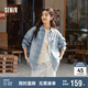 森馬（Semir）森柔牛仔|商場(chǎng)同款牛仔襯衫女oversize春季2025襯衣103125105002