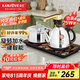 金灶（KAMJOVE）全智能自動(dòng)上水電熱水壺電茶壺全自動(dòng)上水壺電茶爐燒水壺茶具茶臺(tái)燒水壺全自動(dòng)一體 K9 0.9L 不銹鋼色