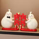 赟婭可愛(ài)喜字情人節(jié)創(chuàng)意永不分禮家居擺件禮品送閨蜜女友生日結(jié)婚禮物 永不分梨【禮盒裝】
