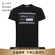 VERSACE JEANS COUTURE范思哲 男士寬松版圓領(lǐng)短袖T恤男裝七夕禮物男 B3GTA76B 36610 899 黑色徽標(biāo)印花 M