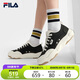 FILA 斐樂官方男鞋帆布鞋2025秋季漢堡鞋透氣休閑鞋運(yùn)動鞋