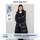 迪賽尼斯（DESIGNICE）冬季新款老東北風(fēng)白鵝絨運(yùn)動(dòng)風(fēng)通勤連帽長(zhǎng)款羽絨服厚外套女 黑色 L