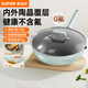 蘇泊爾（SUPOR）陶晶健康不粘炒鍋平底炒菜鍋煎鍋32cm電磁爐燃?xì)馔ㄓ靡诐嵣儆蜔? title=