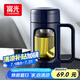 富光玻璃杯商務(wù)男女辦公雙層塑玻杯大容量牛飲者水杯茶水分離泡茶杯子