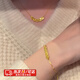 圣嵐仿金沙項(xiàng)鏈女久不掉色五帝錢錢幣項(xiàng)鏈錢多多閨蜜紀(jì)念日禮物送女友 錢幣項(xiàng)鏈+錢幣手鏈【禮盒裝】