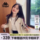 卡帕（Kappa）背靠背運(yùn)動(dòng)外套女2025新款復(fù)古針織撞色開衫衛(wèi)衣女款潮K0E62WK01D