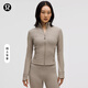 lululemon丨Define 女士運(yùn)動(dòng)短款?yuàn)A克 *羅紋 Nulu? 芯吸 LW3HB6S 暖褐灰 線(xiàn)上專(zhuān)售 M /8