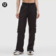 lululemon丨Dance Studio 女士寬松剪裁中腰工裝褲 拒水 LW5GOEA 黑色 S