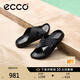 愛步（ECCO）拖鞋男 25年夏季舒適勃肯鞋外穿拖鞋休閑男鞋 科摩500994 黑色50099401001 41