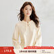 茵曼（INMAN）國(guó)風(fēng)盤扣毛衣女2025春秋季復(fù)古時(shí)尚休閑針織上衣 米杏色 S