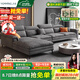 優(yōu)銘家（YouMingJia）沙發(fā)客廳2025意式極簡(jiǎn)科技布沙發(fā)現(xiàn)代簡(jiǎn)約小戶型直排貴妃布藝沙發(fā) 3.2米雙+單+貴（升級(jí)乳膠坐墊） 1m 寬/進(jìn)口親膚磨砂布