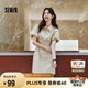 森馬（Semir）連衣裙女翻領(lǐng)燈籠袖休閑風2025夏季防曬收腰短裙戶外109325114027