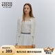 Teenie Weenie小熊女裝春季簡(jiǎn)約風(fēng)公主風(fēng)兩件套毛衣針織吊帶開(kāi)衫女空調(diào)衫 象牙白 S