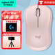 羅技（Logitech）M240無線藍(lán)牙鼠標(biāo) 靜音輕音商務(wù)辦公人體工學(xué)設(shè)計(jì)便攜平板適用（Mac/iPad/筆記本）M221升級(jí)版 M240 粉+G鼠標(biāo)墊