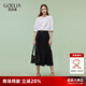 歌莉婭職場(chǎng)一整套o(hù)otd穿搭女夏2025超火裙子套裝兩件套1E2LAB910 03W本白 S