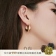 白嵐月亮耳環(huán)女S925銀耳釘耳飾設(shè)計(jì)感時(shí)尚潮流簡(jiǎn)約生日禮物送老婆 金色