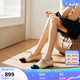 NINE WEST/玖熙法式仙女風(fēng)瑪麗珍鞋平底女單鞋NF459001KK黑/米白 38